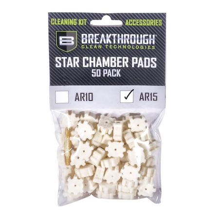 AR-15 Chamber Star Pads, 8-32 Threads Male/Male Adapter, 5-Pack